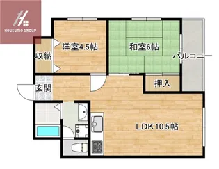 ブルーシャトー【403号室】の間取り