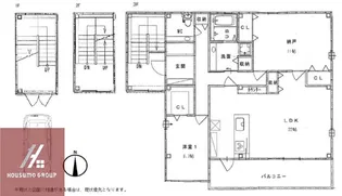 ブランニュービル【3F号室】の間取り