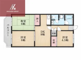 第2東大阪村橋マンション【4階】の間取り