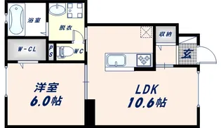 ラガール【1階】の間取り