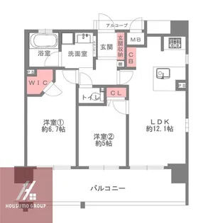 CityLife新大阪L'avenir 301号室【3階】の間取り