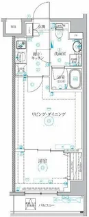 ベルシードアルファ押上イースト【303号室】の間取り