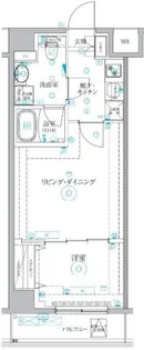 ベルシードアルファ押上イースト【604号室】の間取り