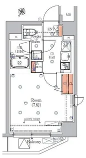 エストゥルースプラス押上【5階】の間取り