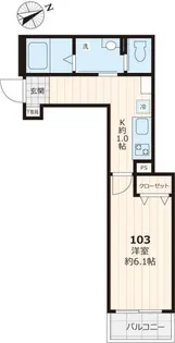 晴桜 セイラ【1階】の間取り