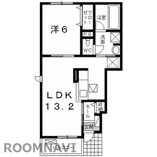 プルミエ Ⅱ【101号室】の間取り
