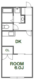 ファインハイツ板野A【102号室】の間取り