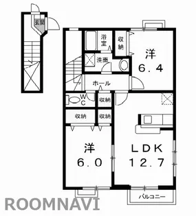 徳島県板野郡北島町鯛浜字大西【アパート】の間取り
