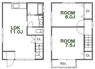 徳島県板野郡藍住町乙瀬字青木【一戸建】の間取り