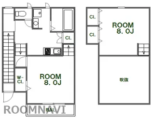 ココカラハウス南佐古【2階】の間取り
