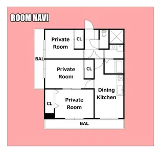 アシャルネ【6階】の間取り