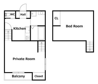 ココカラハウス南佐古【1階】の間取り