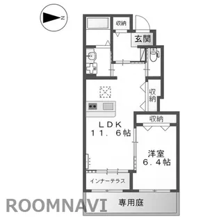 ルナキャット【1階】の間取り