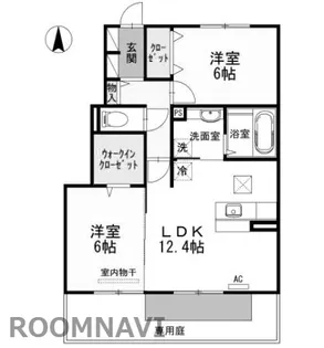 ヴィラコートⅡ【1階】の間取り