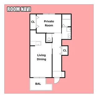 CADEL南昭和【1階】の間取り