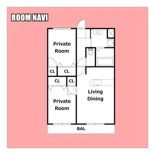 リベール川内【3階】の間取り