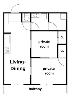 第1木内ハイツ【1階】の間取り