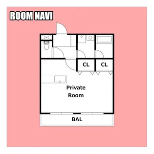 1Rの間取り画像