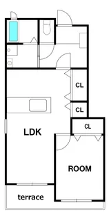 グランドゥールB【1階】の間取り