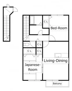 アビタシオン勝瑞J【2階】の間取り