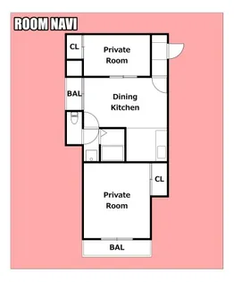 ラ・フォーレⅡ【2階】の間取り