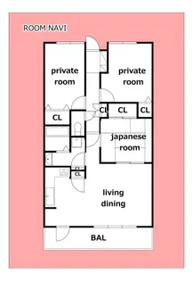 アルファステイツ城東【306号室】の間取り