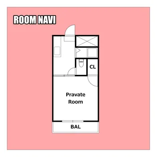 ピースクラージュB【4階】の間取り