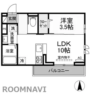 キャトルセゾン富田橋【302号室】の間取り
