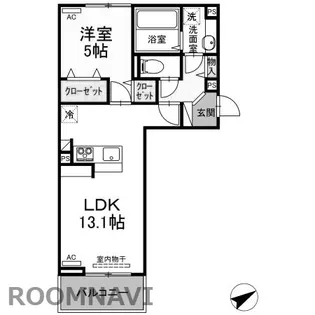 ロイヤルサンB【2階】の間取り