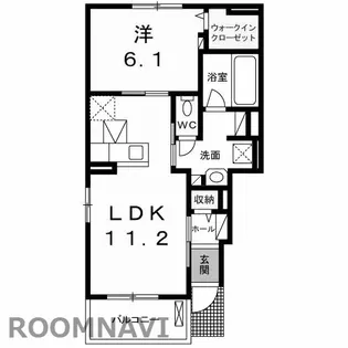 ベネヴォレンテ E【1階】の間取り