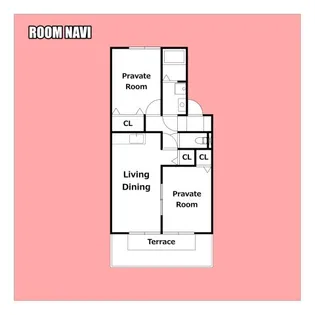 クウラージュ C棟【2階】の間取り