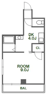 ヴィバ山城ハイツ【3階】の間取り