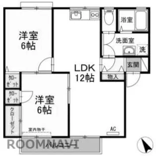 コスモタウン【H103号室】の間取り