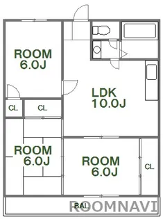 第2木内ハイツ【4階】の間取り