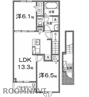 へ—リオス【2階】の間取り