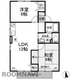 ピュアメゾン【1階】の間取り