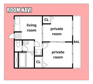 コーポ二丈【3階】の間取り