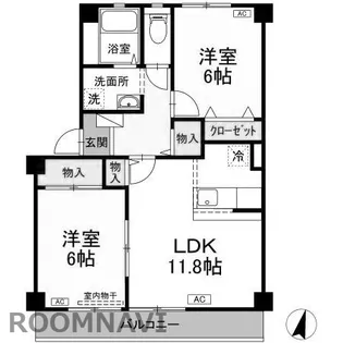 フォブール佐古A【3階】の間取り