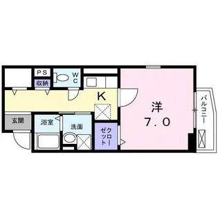 パレシュクル【2階】の間取り