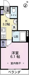 クレセント西新宿Ⅱ【2階】の間取り