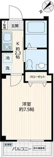 ルミエール池袋【2階】の間取り