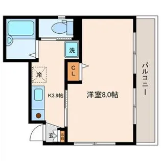 ハイツ大室【3階】の間取り