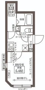 COCOCUBE南大塚【1階】の間取り