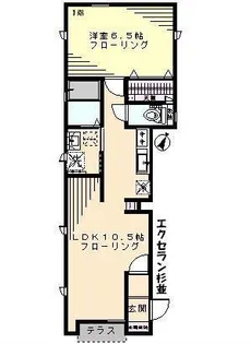 エクセラン杉並【1階】の間取り