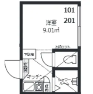 カーサシルク【1階】の間取り