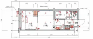 ハーモニーレジデンス新宿THE NORTH【4階】の間取り