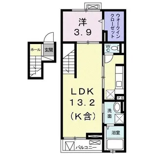 モリスコート【4階】の間取り