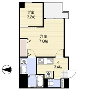 ムジーク北参道【4階】の間取り
