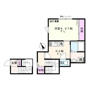 ラ・ラ・メルシェ【2階】の間取り