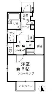 KEフラッツ【1階】の間取り